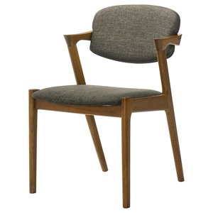 Silla de Comedor Tapizada Ligera de Teca Sólida Hecha a Mano, Diseño Minimalista Escandinavo para Restaurantes, Hoteles y Proyectos de Apartamentos - Product Image 3