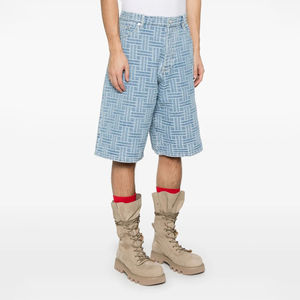 Nuevos Shorts de Mezclilla para Hombre, Transpirables, con Logotipo Personalizado Bordado, Casuales de Verano, Cintura Media, Alta Calidad, 100% Algodón, Venta al Por Mayor - Product Image 3