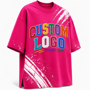 T-shirt streetwear surdimensionné de qualité supérieure, broderie personnalisée, tee-shirt graphique, fabricant de vêtements personnalisés - Product Image 3