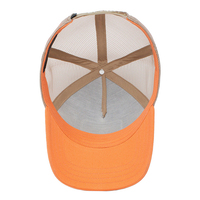 Casquette Trucker Personnalisée 5 Panneaux, Patch en Cuir Bicolore, Logo Oiseau, Multicolore, Hommes Femmes, Sports de Plein Air, Pêche, Publicité, Vente en Gros, ODM
