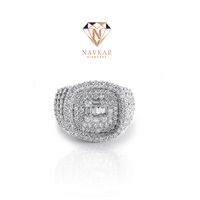 Anillo de Compromiso de Lujo de Plata de Ley con Diamante Moissanita de Corte Radiante, Certificado por IGI, para Mujer, Regalo Nupcial Disponible