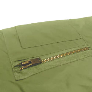 Veste pour hommes, fermeture éclair sur le devant, manches longues, col ras du cou, poignets élastiques, style unique, veste bomber pour hommes - Product Image 4