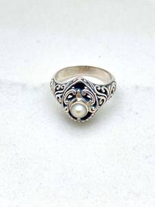 Pearl <b>Ring</b> Elegant Gemstone Jewelry Women Gift Handmade <b>Adjustable</b> Wholesale Supplier - Product Image 6