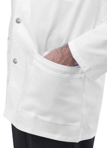 Blouse de laboratoire pour femmes, tissu extensible, coupe classique, uniforme médical professionnel pour le personnel de santé. - Product Image 4