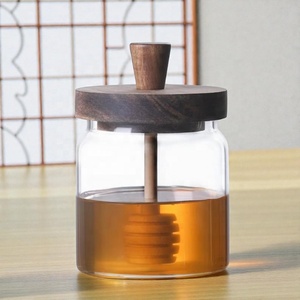 Handmade Eco-Friendly Classic Wooden Honey Dipper Server with Long Handle for Tea and Honey <b>Camping</b> Use - Product Image 1