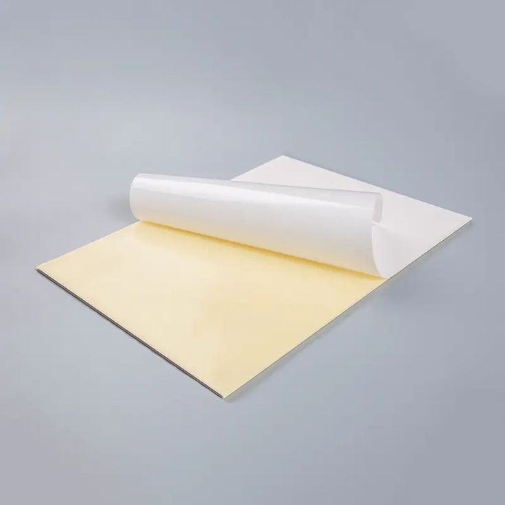 Semi Glossy Self Adhesive Paper Permanent Glue PE Film Adhesive Foil Stickers Commercial Packaging