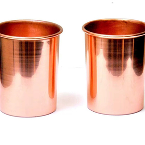 Verres en cuivre pour la maison, vaisselle ayurvédique, écologiques, réutilisables, durables, pour l'accueil, les dîners et la cuisine. - Product Image 1