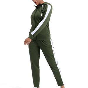 <b>HI</b>-GLOW High Quality Women's 2026 Custom Logo Vintage Style Two-Piece Solid Viscose/Polyester Autumn Tracksuit Set Oversize - Product Image 3