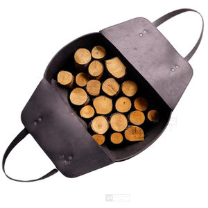 Bolsa de transporte de leña ajustable de cuero para camping, recolección de leña y almacenamiento de leña para fogatas, tamaño OEM - Product Image 3