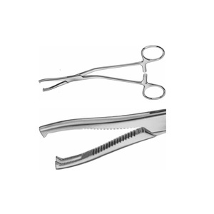 Pince à os Dingman, instrument chirurgical orthopédique vétérinaire manuel, à mâchoires courbées 2x2 dents, en métal - Product Image 5