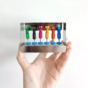 Dental Laboratory Steel Implant <b>Screw</b> <b>Driver</b> Kit 6 Piece Kit Customizable with Holder for Restoration Surgery By Grip Surgical - Product Image 3