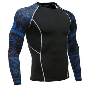 Men Compression Swim Shirt Rash Guard UV Protection Mens Fitness Rash Guard Training Sports Shirt Men Fortleo - Product Image 5