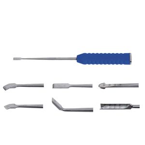 Juego de herramientas profesionales de acero inoxidable de doble punta para esculpir cera, espátula de modelado con mango antideslizante para laboratorio dental y arcilla - Product Image 6