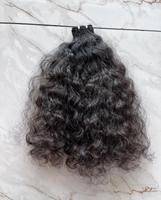 Extensions de cheveux naturels indiens Remy à clipser, 20 pouces, ondulées bouclées, double trame, pointes pleines, teintables toutes couleurs, fabriquées à la machine