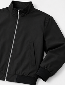 Waterproof High Quality Polyester Cotton Men's Winter Bomber <b>Jacket</b> Hooded Stand Collar Zipper Front <b>Fleece</b> <b>Lining</b> OEM Service - Product Image 3