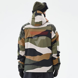 Chaqueta de Esquí Personalizada para Hombre con Estampado de Camuflaje, Cierre de Cremallera, Impermeable, Aislante Sintético, Ropa para la Nieve, Abrigo de Invierno para Exteriores 2026 - Product Image 2