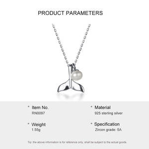 2023 Minimalist Fashion 925 Sterling Silver Mermaid Pearl Pendant <strong>Mother</strong> and <strong>Daughter</strong> <strong>Jewellery</strong> Short Necklace Women - Product Image 3