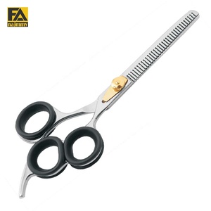 Tijeras de Adelgazamiento de 3 Dedos FA Najmmy, Acero Inoxidable, Parcialmente Dentadas, Mango de Agarre Suave, Tijeras de Peluquería Profesional - Product Image 1