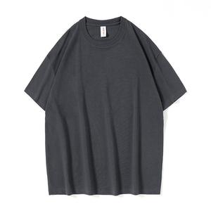T-shirt Homme Blanc Uni Col Rond Coupe Classique 100% Coton 230 GSM Tricoté Lourd Streetwear Personnalisable avec Logo Avant - Product Image 2
