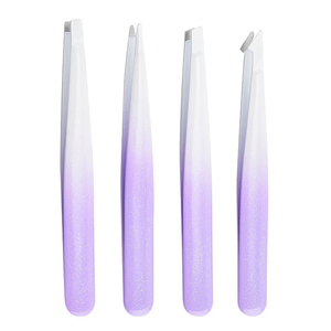 Lot de pinces à épiler pour sourcils au meilleur prix de gros, outils de beauté OEM en acier inoxydable de précision à pointe inclinée et pointue - Product Image 1