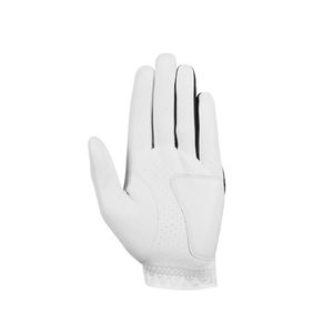 Guantes de Carreras Blancos de Dedo Completo con Paneles Negros, Diseño Antideslizante, de Cuero, para Uso en Exteriores, Unisex, Estilo Pull-On - Product Image 2