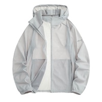 Veste coupe-vent pour homme, nouvelle conception, été, fermeture éclair sur le devant, logo personnalisé, capuche, respirante, légère, haute qualité