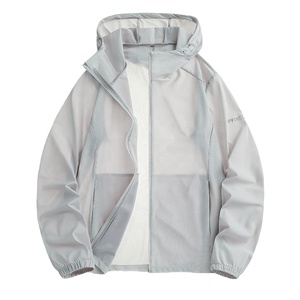 New Design Men's <b>Summer</b> Windbreaker <b>Jacket</b> Zipper Design Breathable Custom Logo Sports Men <b>Lightweight</b> Breathable Zipper Outer - Product Image 1