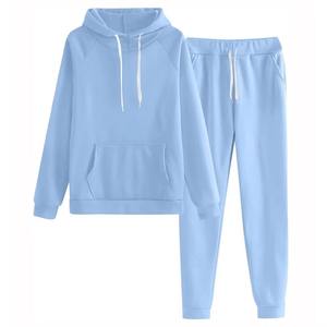 New Arrived Casual Spring Training Suit <b>Men's</b> Tracksuit 100% Cotton Fleece Fabric Outdoor <b>Pullover</b> Set and Different Color - Product Image 5