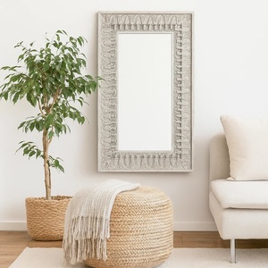 Contemporary Decorative <b>Mirror</b> for Modern Interiors Elegant Neutral Frame Styling with Premium Statement Beauty - Product Image 1