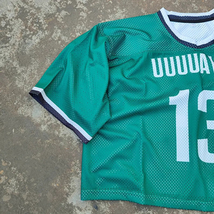 Maillot de football américain en polyester durable, logo d'équipe personnalisé, t-shirt de football à séchage rapide, vêtements de sport pour entraînement d'équipe - Product Image 3