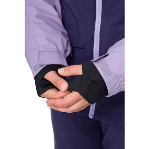 Ensemble de Combinaison de Ski pour Femme Personnalisé, Veste et Pantalon Imperméables et Coupe-Vent, Combinaison de Snowboard 2 Pièces, Couleur Violet avec Capuche - Product Image 4