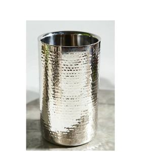 Enfriador de vino de acero inoxidable martillado en oro y aluminio, herramientas de barra de Metal DE LA India, Cubo de vino de Metal martillado - Product Image 3