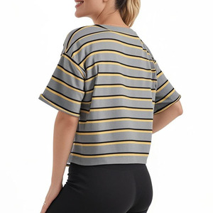 Camisetas Cortas de Alta Calidad con Diseños Personalizados, 100% Algodón, Estampado con Logotipo de Marca, Camisetas Cortas sin Mangas para Mujer - Product Image 4