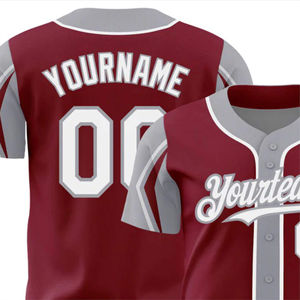 Maillots de baseball personnalisés haut de gamme, vêtements de sport respirants, graphismes entièrement personnalisables, impression numérique couleur, logos, tailles courtes et grandes tailles - Product Image 6