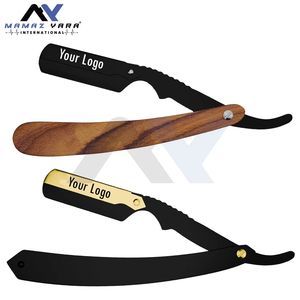 Barber Grade Straight Edge <b>Razor</b> with Premium Stainless Steel Blade Professional <b>Mens</b> Shaving <b>Razor</b> for Clean Crisp Beard Groomi - Product Image 2