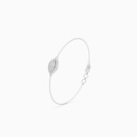 Bracelet élégant et luxueux en diamant de 0,32 ct cultivé en laboratoire, en or jaune, blanc et rose 9 carats