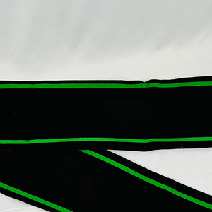 Ensemble bonnet et écharpe longue noirs Alpha Kapa Alpha AKA |   Lettres grecques roses et vertes |   Vêtements d'hiver tricotés 100% acrylique pour les universités - Product Image 5