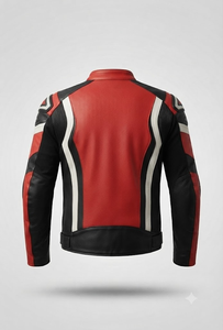 Men’s CE Level 2 Cowhide Leather Moto <b>Racing</b> <b>Jacket</b>/Chaqueta Motorcycle Track Protective Riding Approved Gear - Product Image 2