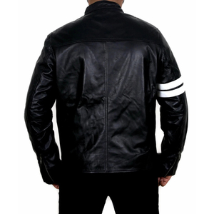 2026 Comfortable <b>Men</b> Dark <b>Brown</b> Luxury Vintage Cafe Racer <b>Leather</b> <b>Jacket</b> Classic Slim Fit Motorcycle <b>Jacket</b> with Reversible - Product Image 3