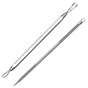 Extractor de Espinillas, Herramienta de Tratamiento del Acné de Grado Quirúrgico, Herramienta 2 en 1 para Eliminar Puntos Negros y Comedones en la Cara y Nariz - Product Image 1