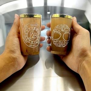 Ensemble de verres à boire en corne de buffle polie pour Noël - Tasse en corne imperméable pour vin, café, bière, en provenance d'Inde - Product Image 2