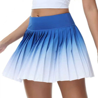 Jupe-short plissée décontractée pour femme, taille régulière, pour le tennis, le golf, le pickleball, avec ceinture large, mini-jupe, poches, séchage rapide
