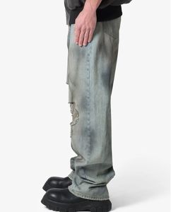 Manufacturer Direct Men's Wholesale Breathable Casual Dark Straight Solid Denim Jeans Embroidery for Summer Autumn Winter - Product Image 4