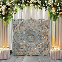 Panneau décoratif mural suspendu traditionnel Art Déco en MDF écologique sculpté à la main pour bureau, maison, mariage/anniversaire