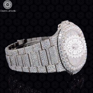 Montre de luxe Charm_Jewells en acier inoxydable, boîtier 40 mm, mouvement mécanique analogique, bracelet tendance pour homme, cadran en verre, boîtier carré, à poussoir - Product Image 2