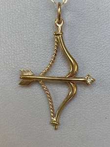 Collar con Colgante de Flecha de Moissanita, Plata de Ley 925, Chapado en Oro, Colgante de Flecha de Cupido, Joyería Fina, Regalo para Mujer - Product Image 5