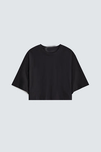 Haut court en velours côtelé écologique à motif écossais pour femme, avec manches chauve-souris personnalisées et côtés froncés, idéal pour l'été – Services OEM disponibles - Product Image 2