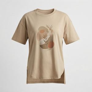 T-shirt de sport haute performance pour femme, léger, respirant, col rond, streetwear, été, gym, yoga, couleur personnalisée - Product Image 1