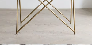 Modern Customized Marble Top Nightstand with Iron Leg High Quality Home Living Room Furniture for Hotel Home - Product Image 4