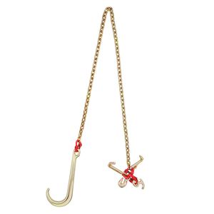 Catena a Gancio a J 5/16'' x 6 G80, Catena di Traino con Gambo Lungo 15'' e Carico di Lavoro Sicuro di 5400 Libbre, Gancio a Grappolo RTJ - Product Image 5